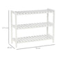 3-Tier Wooden Shoe Rack – White