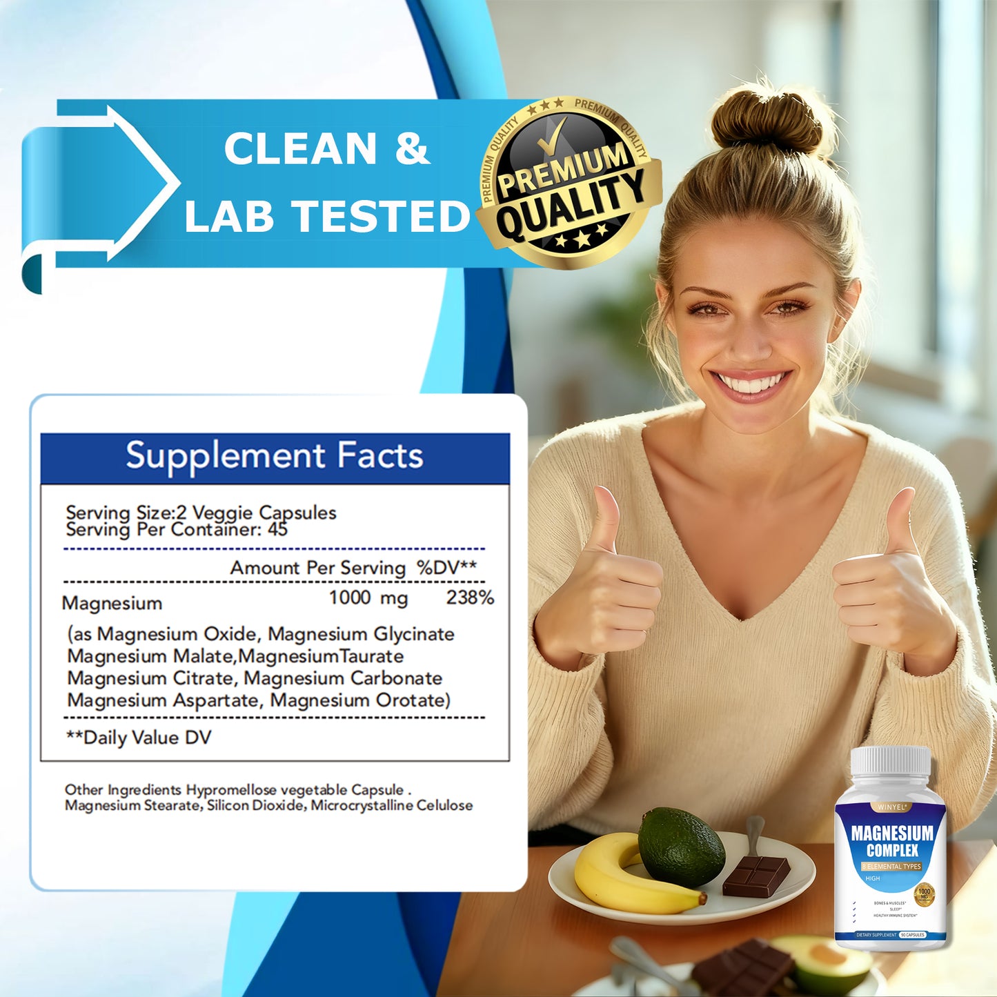 Magnesium Complex Capsules – 90 Count