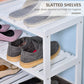 3-Tier Wooden Shoe Rack – White
