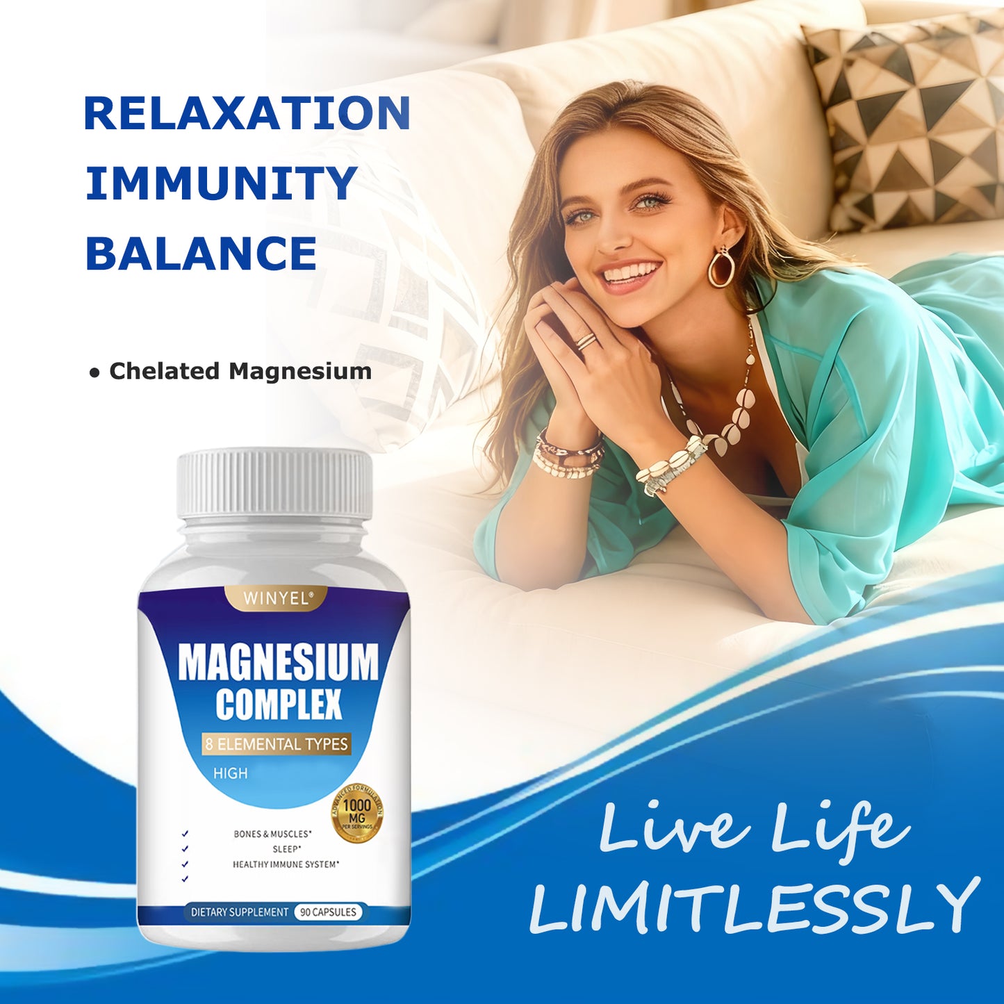 Magnesium Complex Capsules – 90 Count
